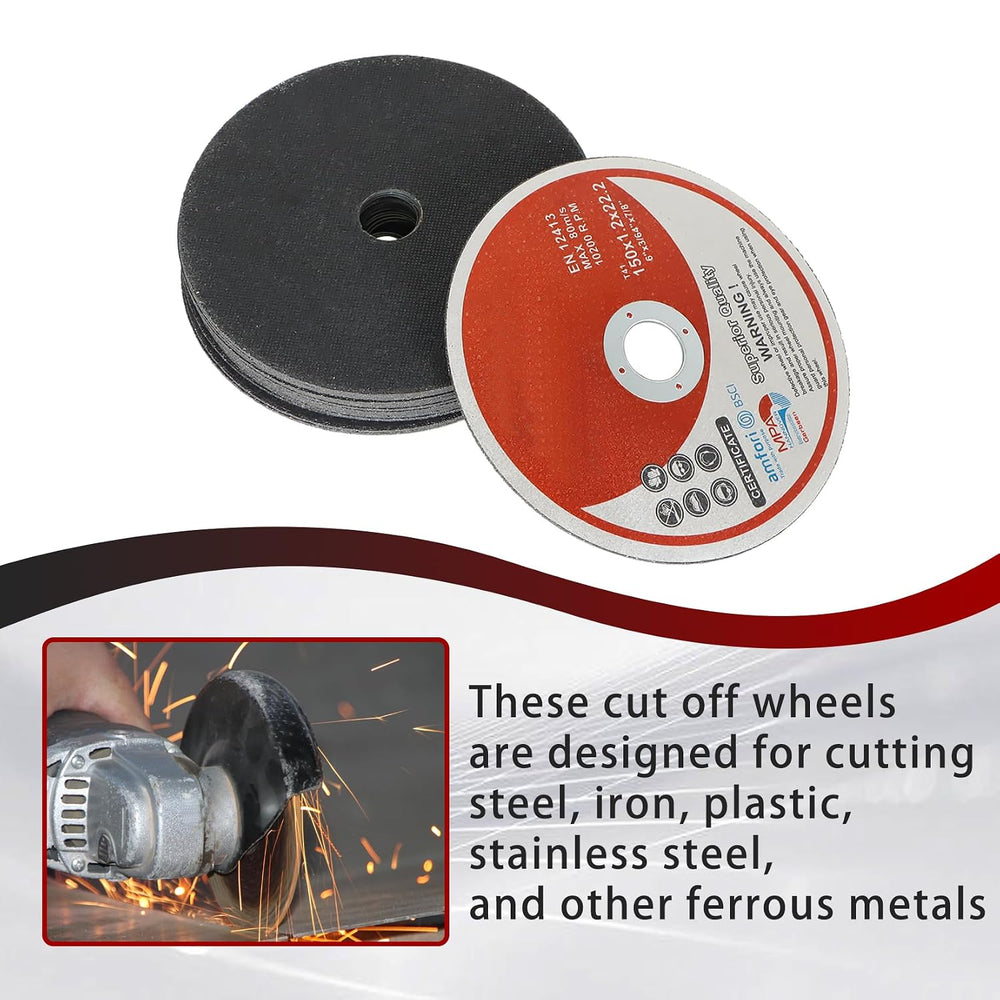 findmall 100 Pack 6" x.045 x7/8" Cut-Off Wheel - Metal and Stainles...
