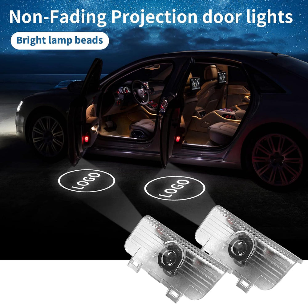 Non-Fading Car Door LED Logo Projector Welcome Lamp Door Light Puddle Lights ...