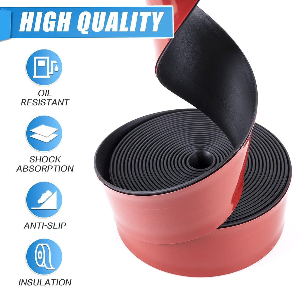 Neoprene Rubber Strips Self Adhesive Sheets, Rolls & Strips with Adhesive...