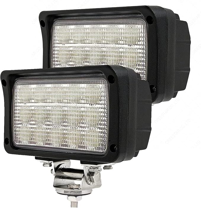 2PACK 6.3IN 45W Led Work Lights 12v/24v 4500LM 6500K Rectangular Foglights