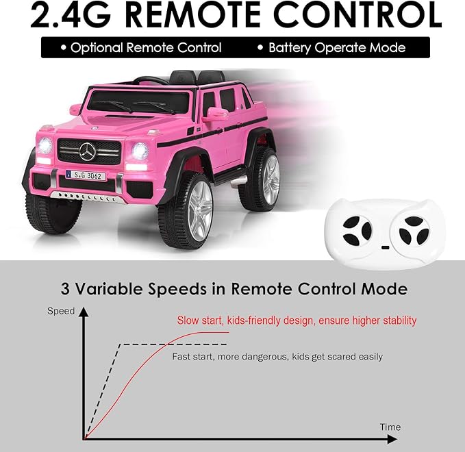 Costzon Ride on Car, Licensed Mercedes-Benz Maybach, 12V Battery Powered