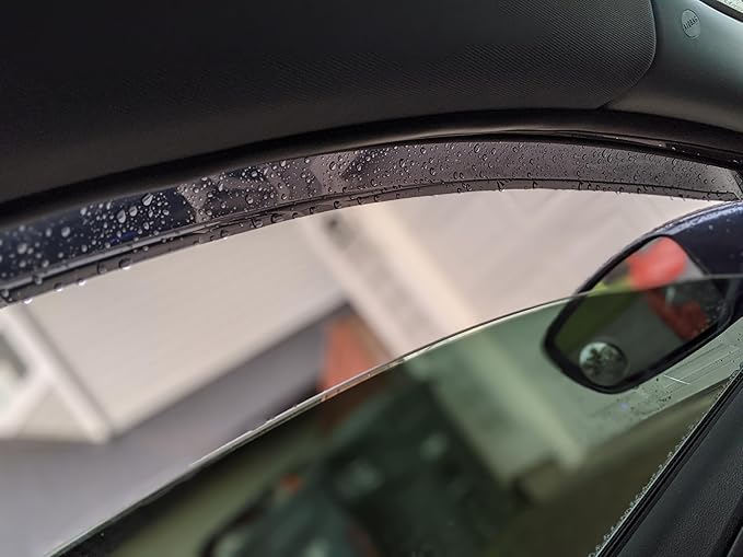 94367 Sunproof Waterproof Side Window Wind Deflector, Window Visor fit (4PCS)