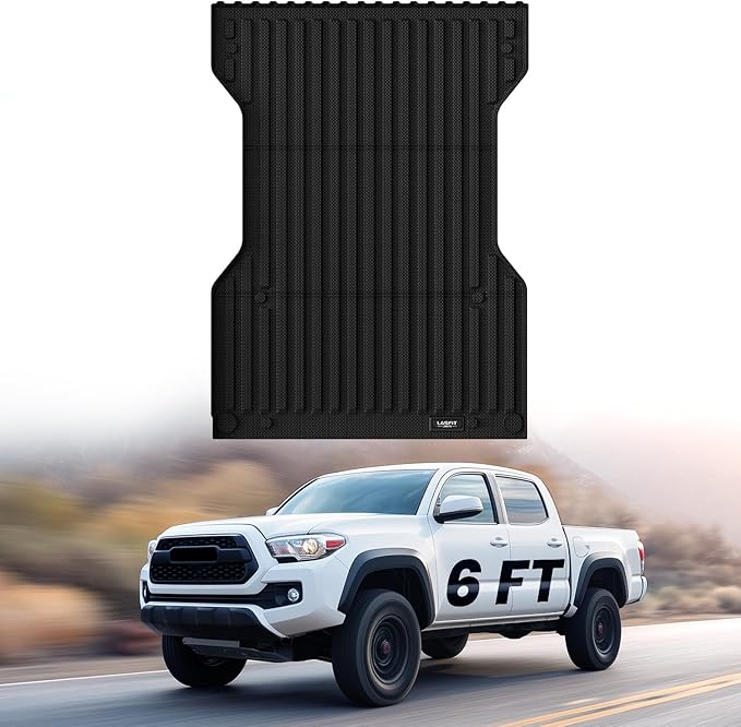 LASFIT Bed Mat for Toyota Tacoma 2023 2022 2021 2020 2019-2005 Truck Bed 6 ft