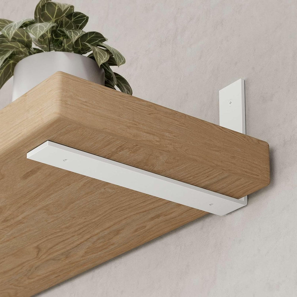 Shelf Bracket, Heavy Duty Floating Shelf Brackets 12-Inch Long, 6-Pack Bracke...