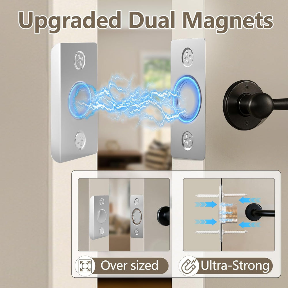 Tonitrui Upgraded Strong Magnetic Door Catch, Replacement for Traditional Doo...
