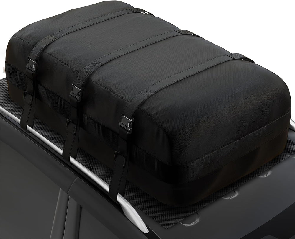 iBirdie Roof Rack Cargo Carrier 15.3 Cubic Feet, Soft-Shell Rooftop Cargo Box...