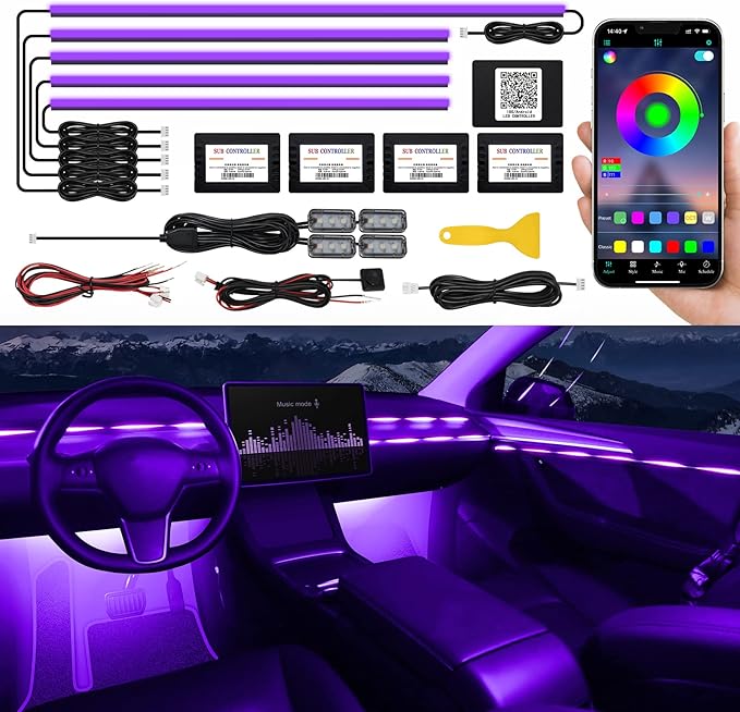 Acrylic Interior Car LED Strip Light