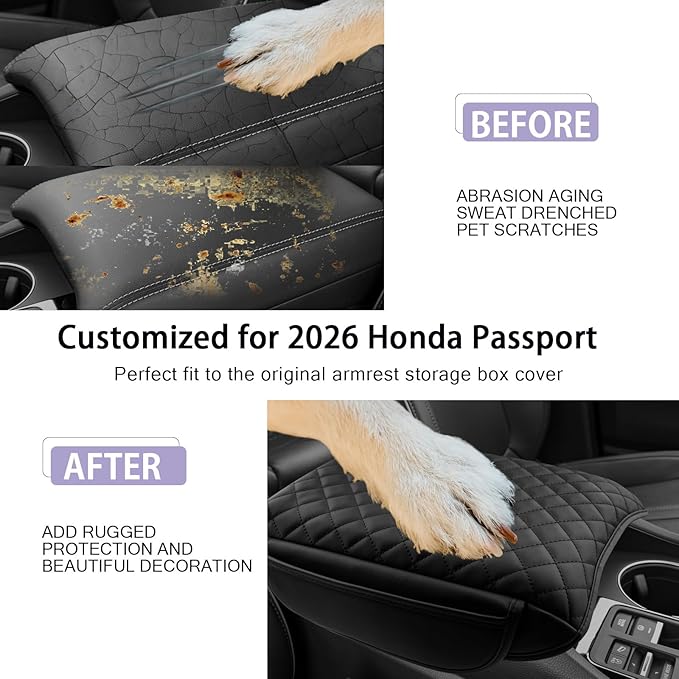LUWU 2026 Passport Center Console Cover Compatible