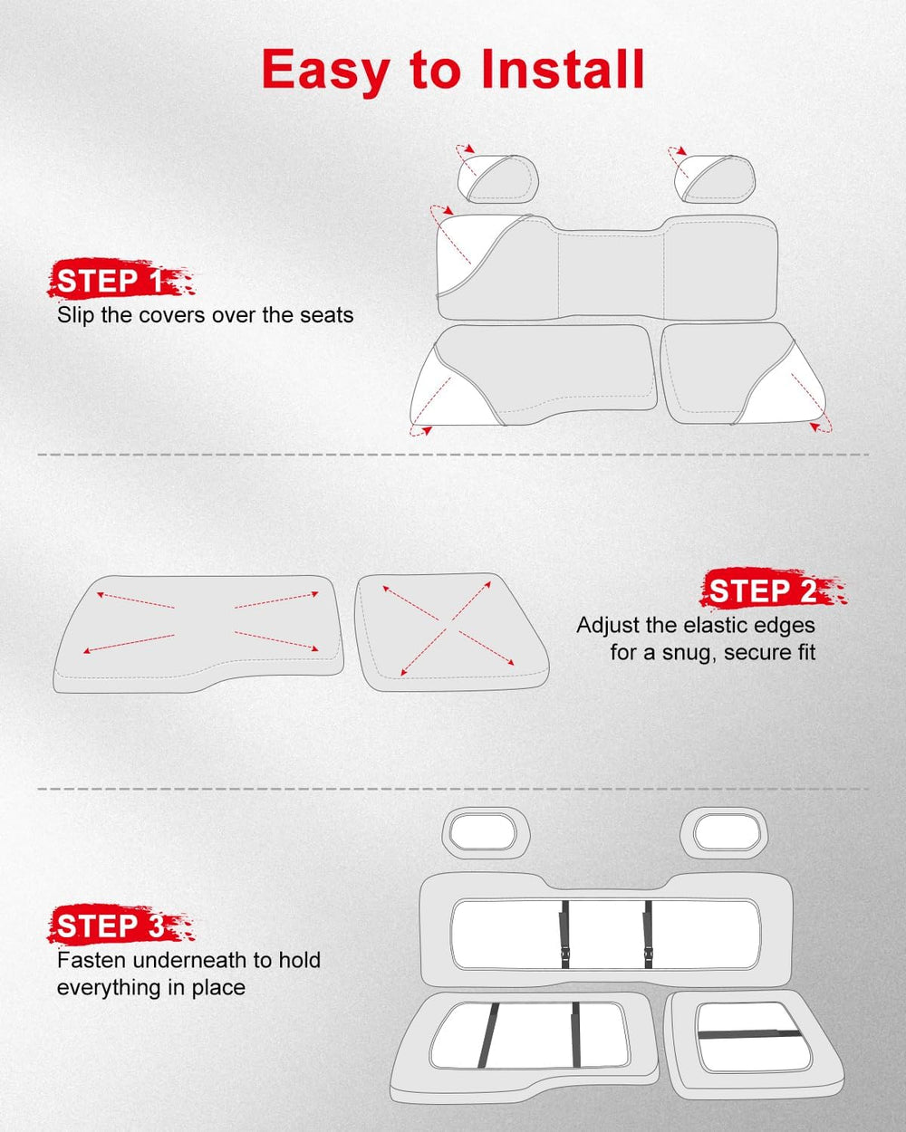 UTV Seat Covers Compatible with Polaris Ranger Crew 1000 Premium 2020–2025 an...