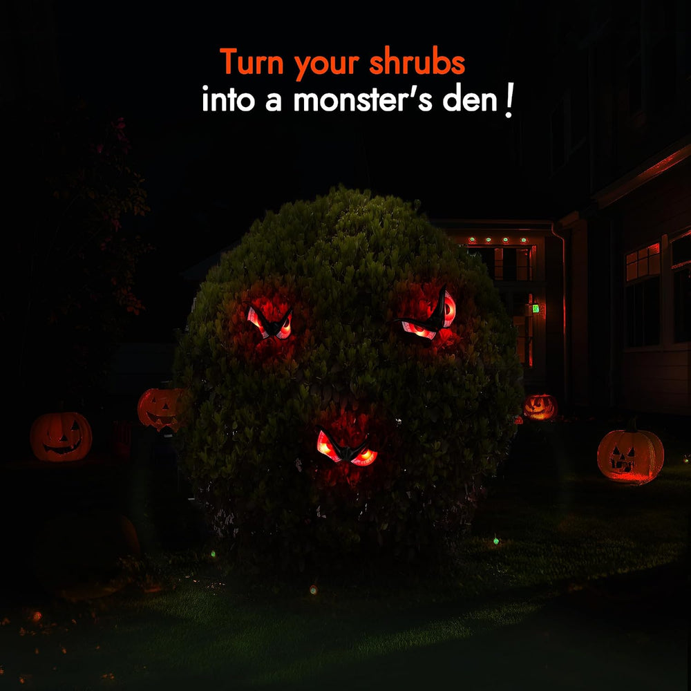 WBao Halloween Flashing Spooky Eyes Lights Realistic Light-Up Eyes 10 Packs