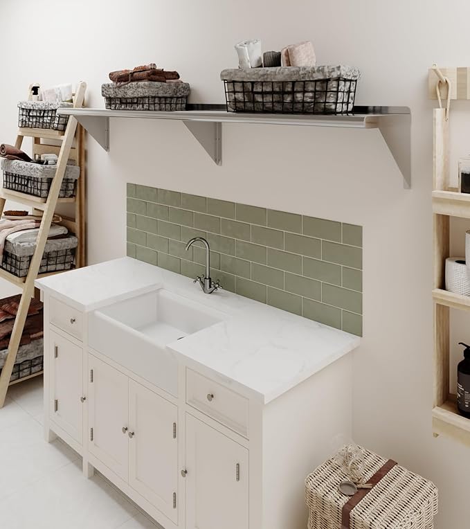 AmGood 72" Long X 12" Deep Stainless Steel Wall Shelf | NSF Certifi...