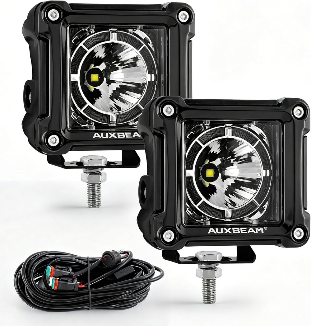 Auxbeam FA Series 3-Inch LED Cubes Offroad Pod Lights Driving Spot Lights