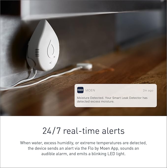 Moen Flo Smart Water Leak Detector (4-Pack)