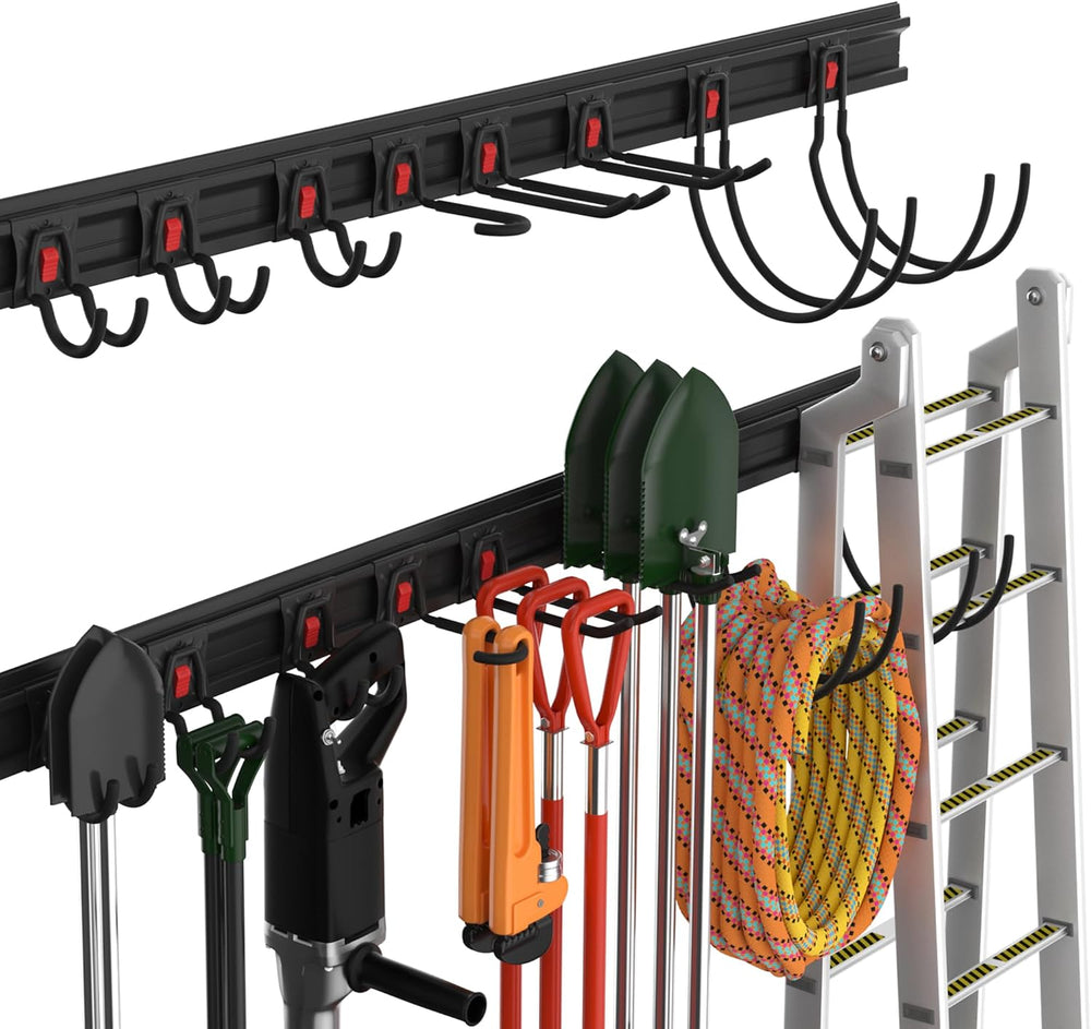 WORKPRO Garage Tool Organizer Wall Mount, Garage Organization Garden Tool Rack