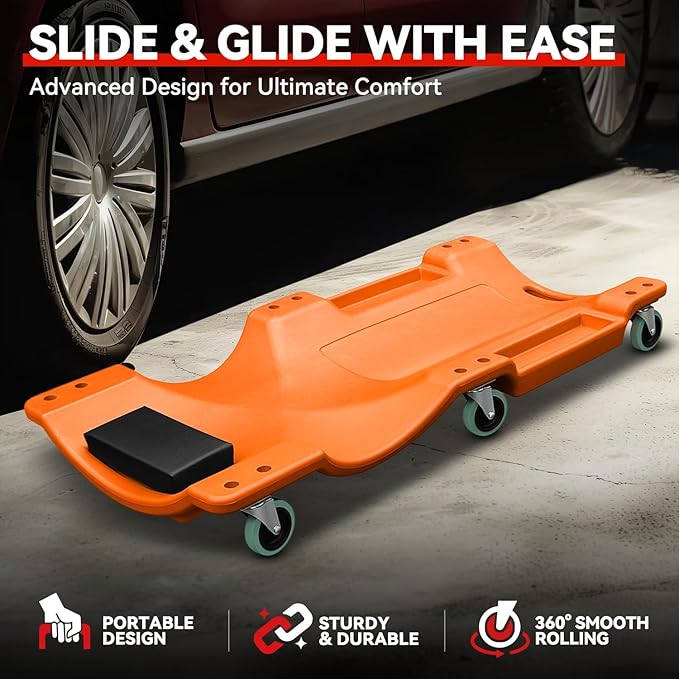 Auto Dynasty 40 Inches Mechanic Creeper, Automotive Garage Repair Low Profile