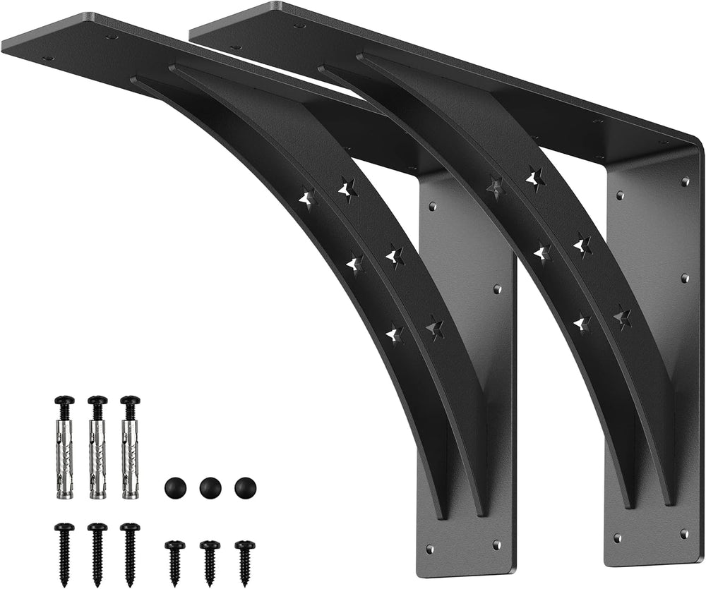 Heavy Duty Shelf Brackets,max Load 900 LBS,Premium Alloy Metal Mantel Bracket...