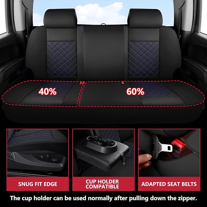 Chevy Chevrolet Silverado GMC Sierra Car Seat Covers Fit 2007-2023 2024 2025