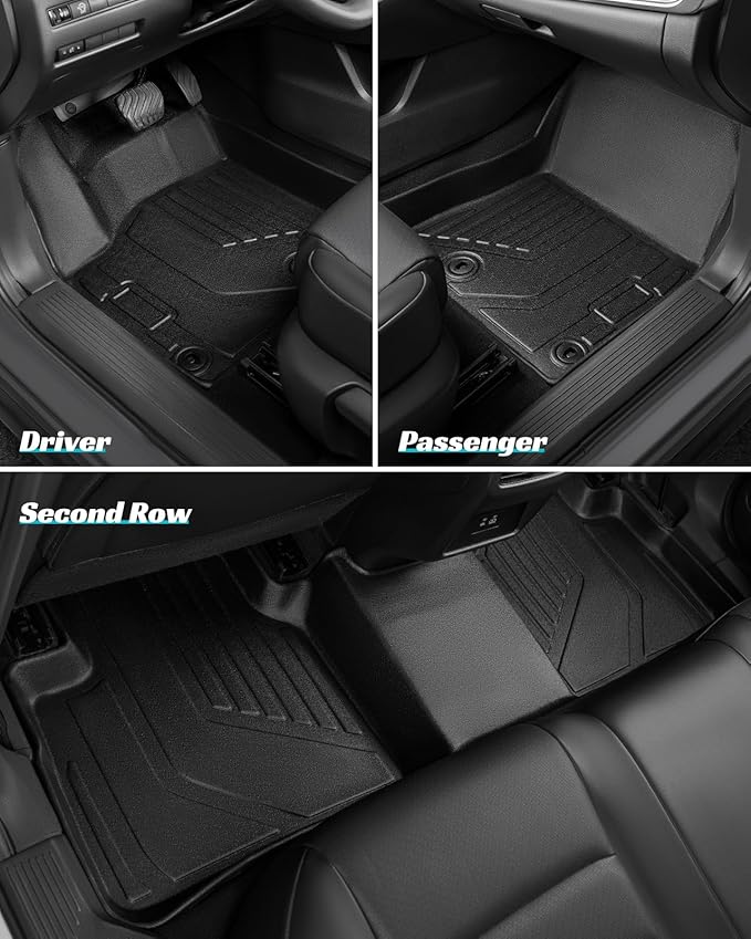 Floor Mats Full Set for Nissan Rogue 2021-2025 Accessories, All Weather Floor