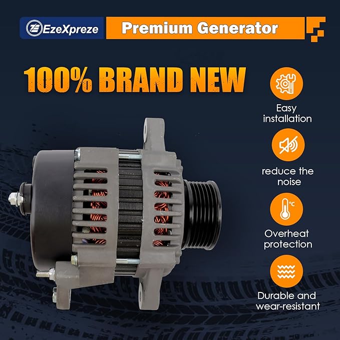 Ezexpreze 8460 New Alternator for Mercruiser Model 350 Mag MPI, 4.3L EFI