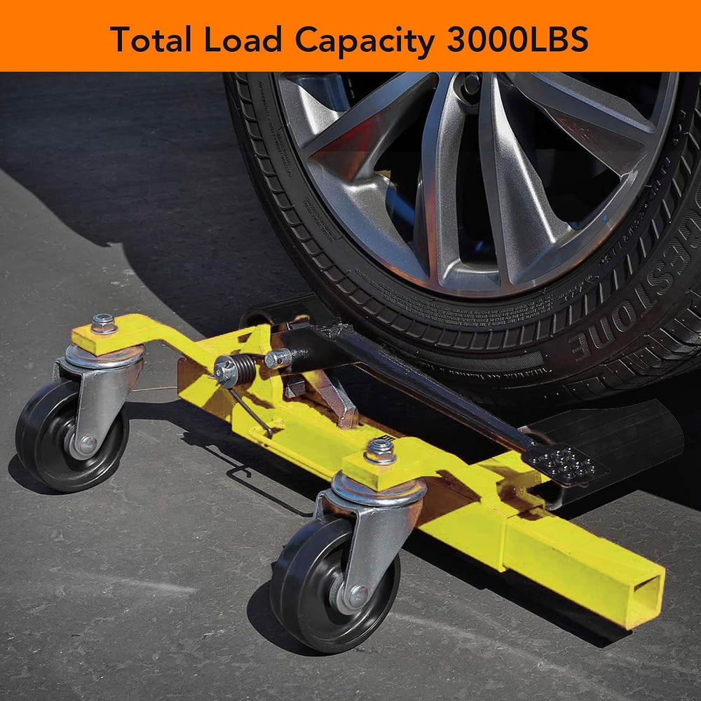 PioneerWorks Car Wheel Dolly Jack Set of 2, 1500 LBS Capacity Hydraulic Car D...