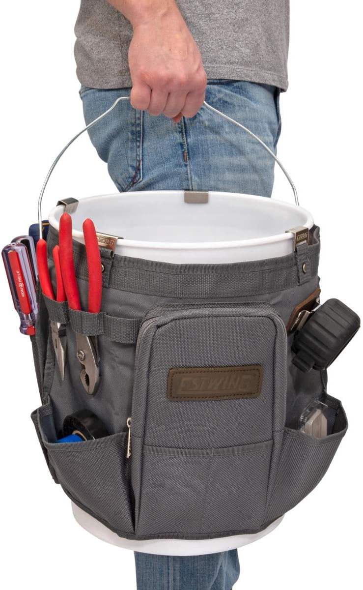 Estwing 28-Compartment 5-gallon Bucket Tool Organizer/Tool Bag, Durable Polye...