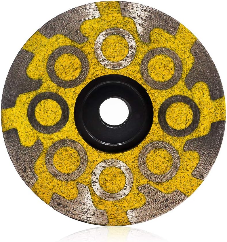 YIJING 4" Diamond Cup Wheel Resin Diamond Grinding Wheel Medium Grit wit...