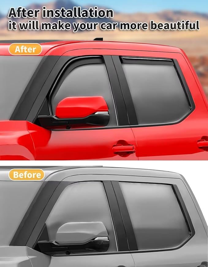 in-Channel Window Rain Guards Fit