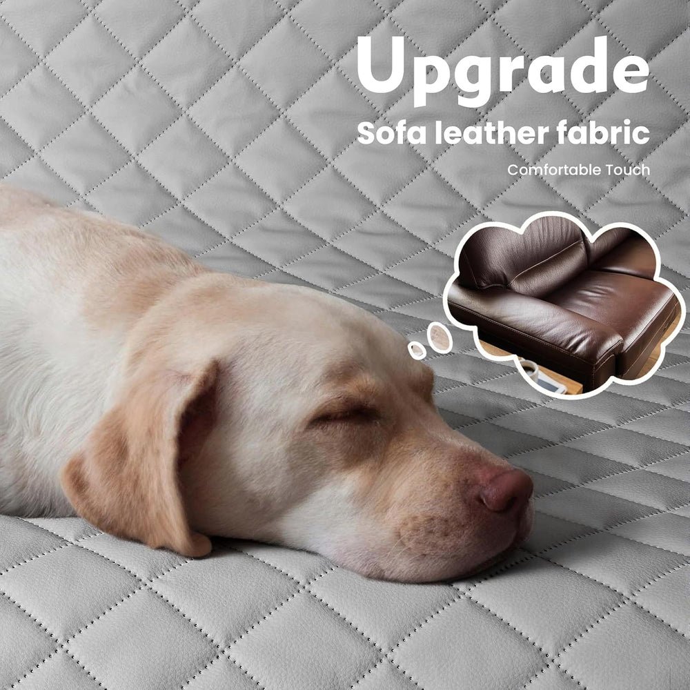 Dog Car Seat Cover for Back Seat, Waterproof Leather Fabric Back Seat Extende...