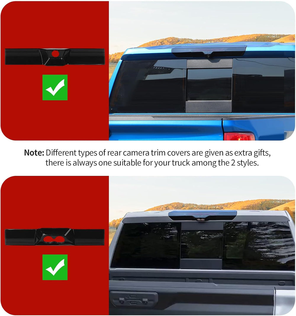 for Silverado High Mount 3rd Brake Light Trim Cover Smoked for Chevrolet Silv...