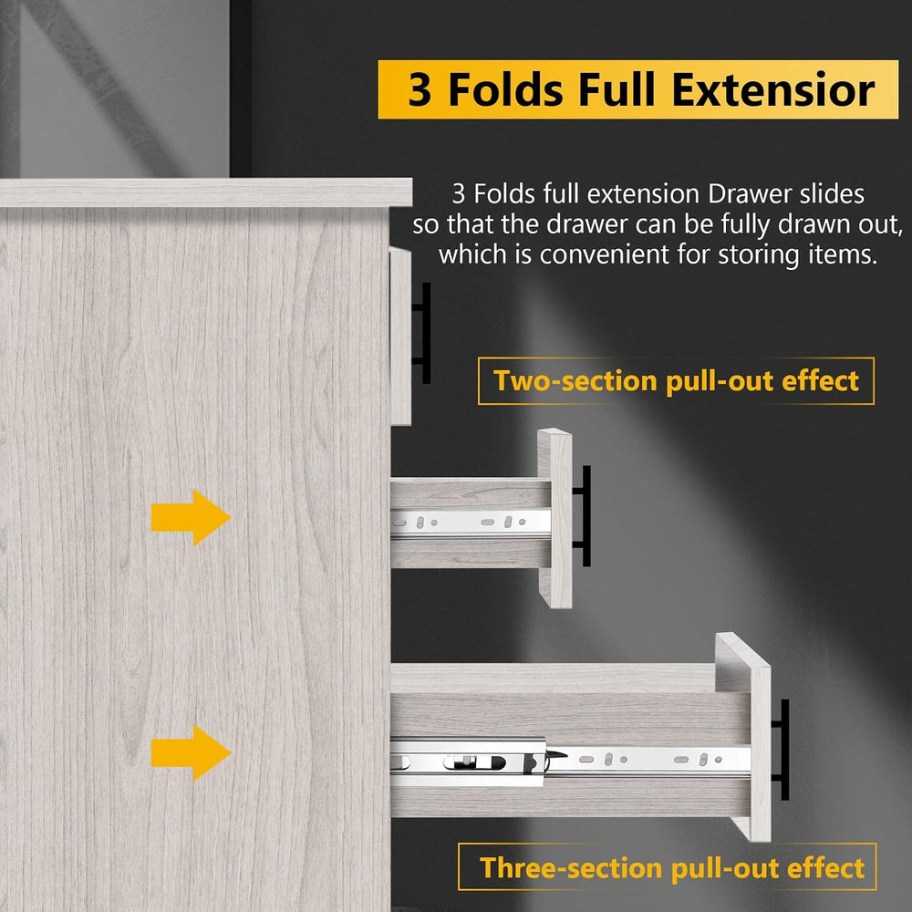 22 inch Ball Bearing Drawer Slides 6 Pairs (12pcs) - 100LB Capacity, Full Ext...