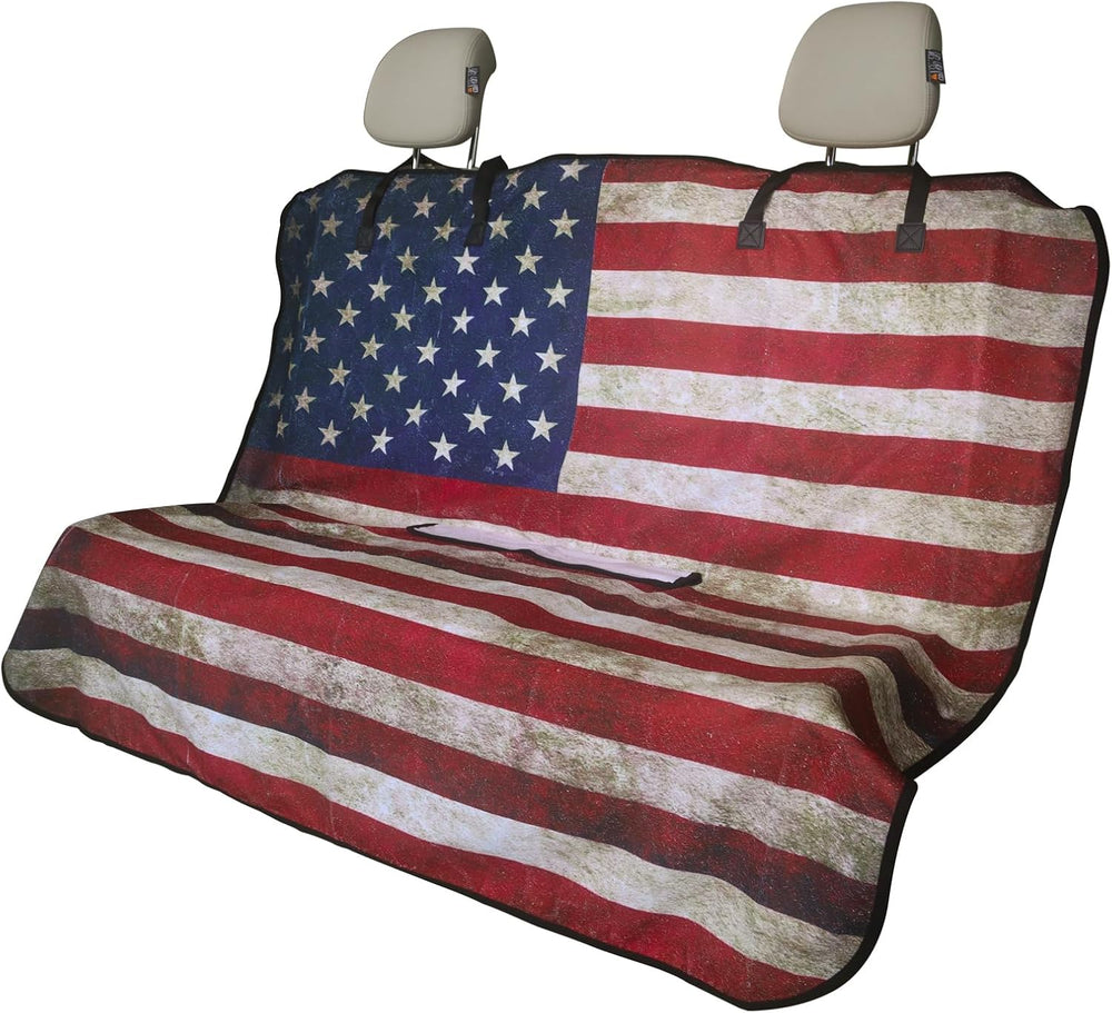 Back Seat Cover for Car Trucks Van SUV, Waterproof Rear Bench Towel Seat Covers