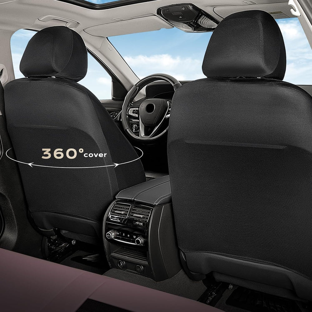 Coverado Car Seat Covers Full Set, Luxury Leather Car Seat Covers, Automotive...
