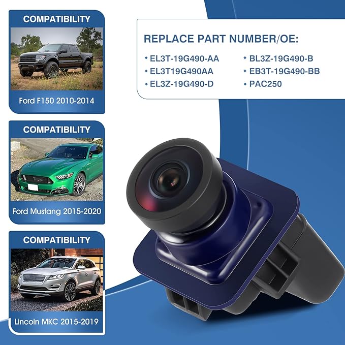Rear View Backup Reverse Camera Compatible
