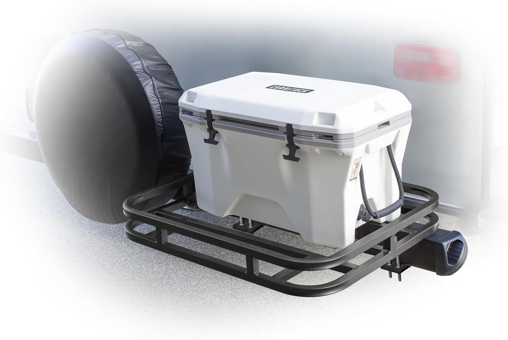 Eaz-Lift RV Bumper Mounted Cargo Carrier, Steel Hitch Rack for Coolers, Campi...