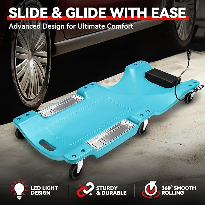 Auto Dynasty 40 Inches Mechanic Creeper, Automotive Garage Repair Low Profile