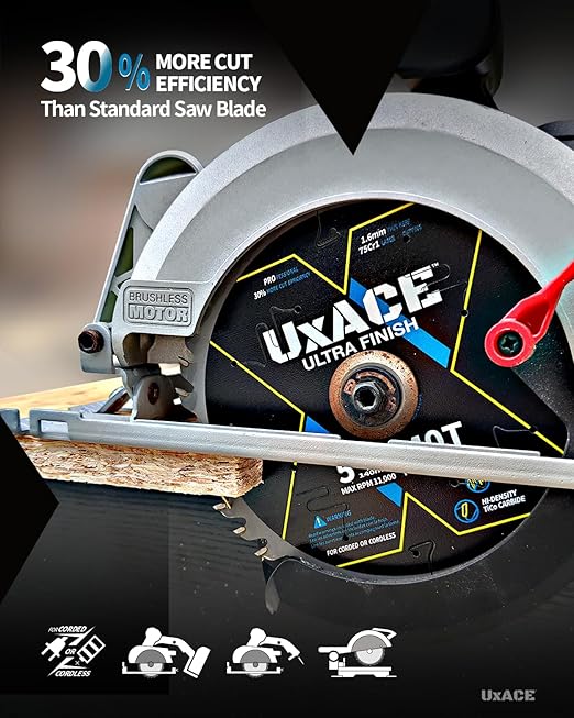 6-1/2-Inch 24-Tooth Circular Saw Blade (10 Pack)