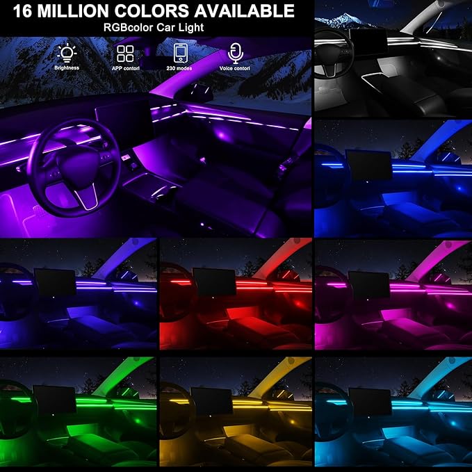 Acrylic Interior Car LED Strip Light