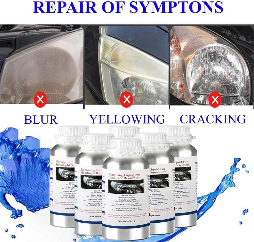 ROYWOO 1600g Car Headlight Restoration Liquid,Auto Headlight Scratch Restorin...