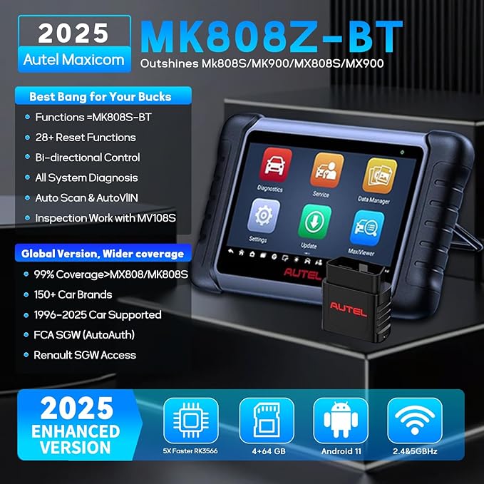 Autel MaxiCOM MK808Z-BT Diagnostic Scanner