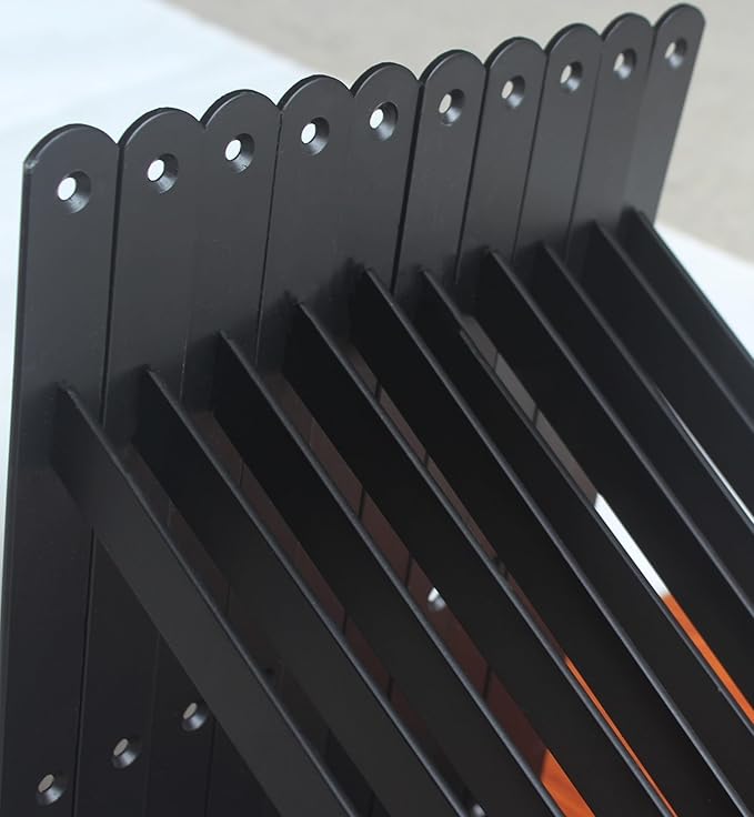 20 Pack L20 x H 12" Black Heavy Duty Shelf Brackets