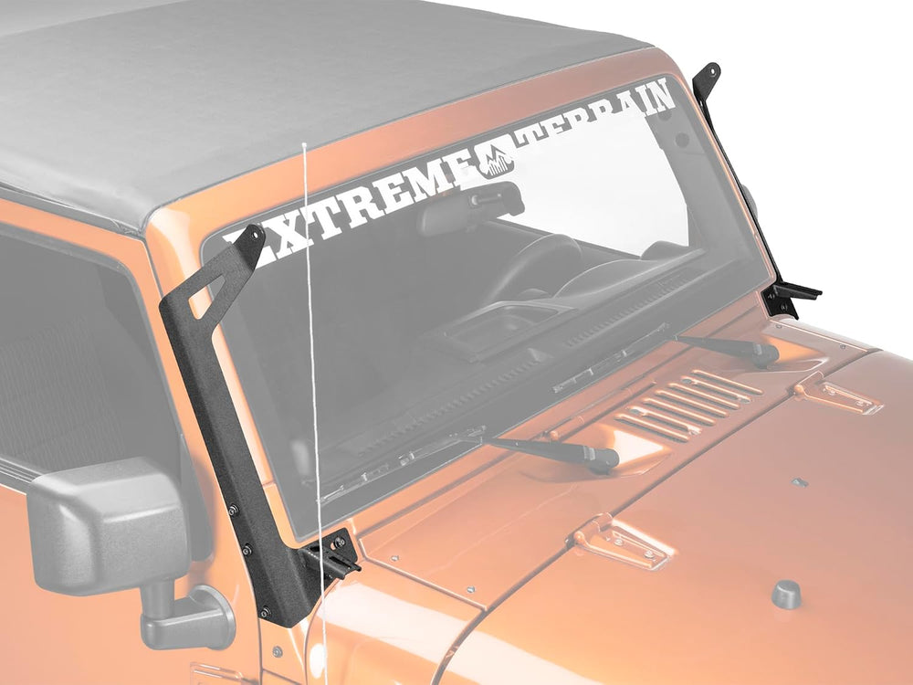 Raxiom 50-Inch LED Light Bar Windshield Mount with Auxiliary Brackets | Textu...