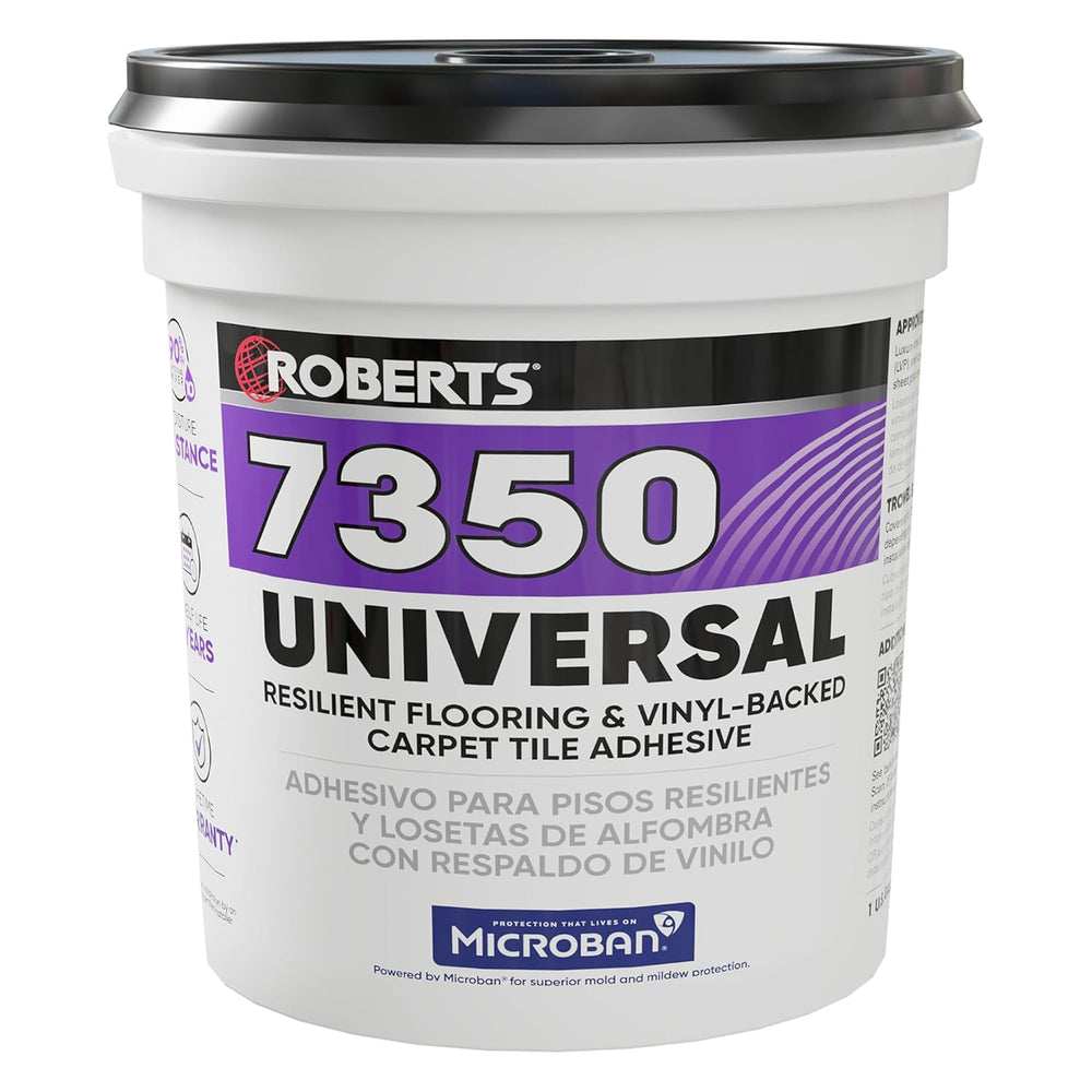 ROBERTS Universal Resilient Flooring & Vinyl-Backed Carpet Tile Adhesive ...
