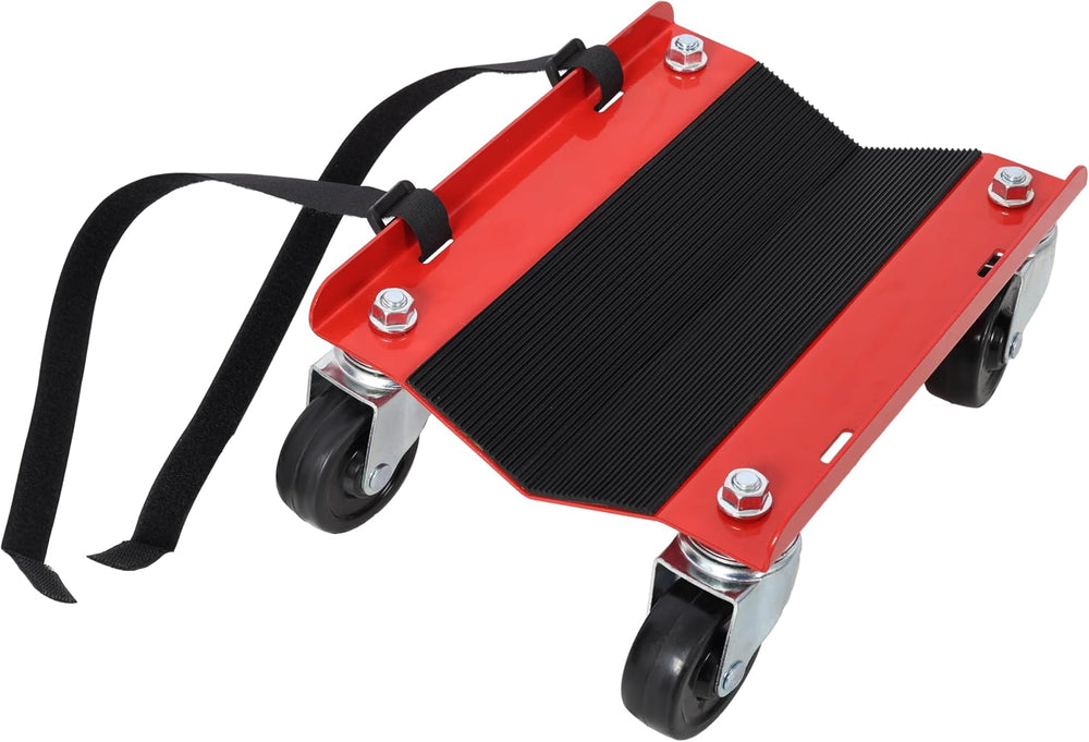 Snowmobile Dolly Heavy Duty V-Slide with 2.5" Swivel Casters & Rubbe...
