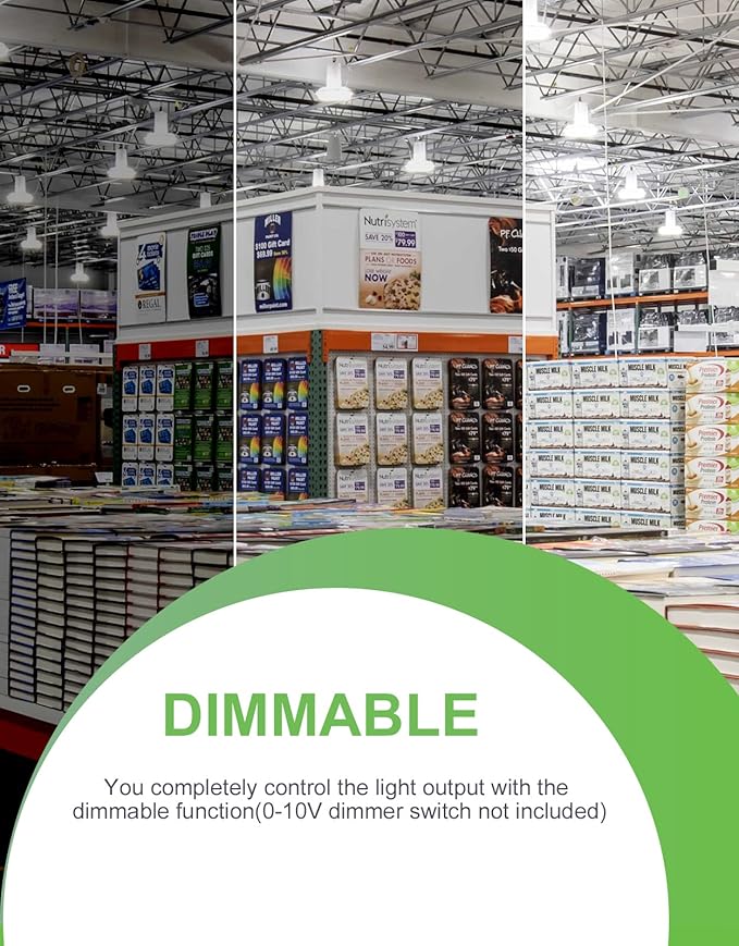 240W/200W/150W UFO LED High Bay Light, UL & DLC Listed 5000K Daylight 336...