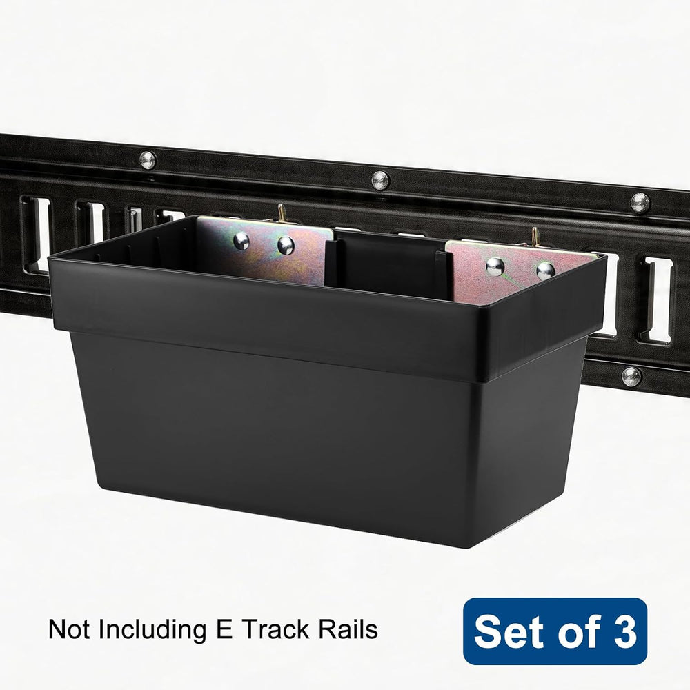 3 Pack Heavy Duty E Track Storage Bins, E-Track Accessories Tool Organizer fo...