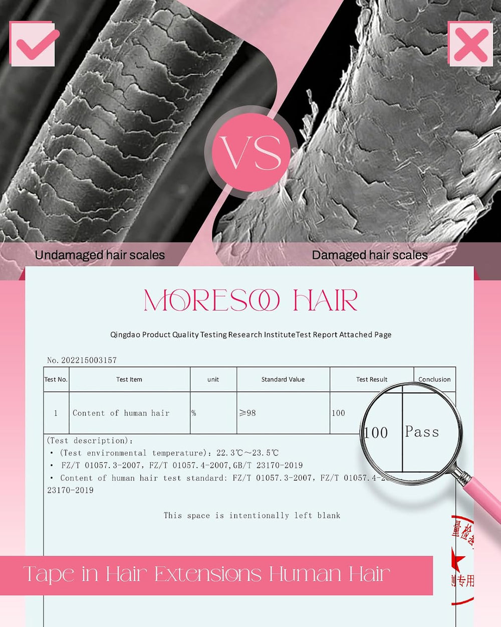 Moresoo Bleach Blonde Invisible Tape Hair Extensions, 24 Inch, 20Pcs, 50g