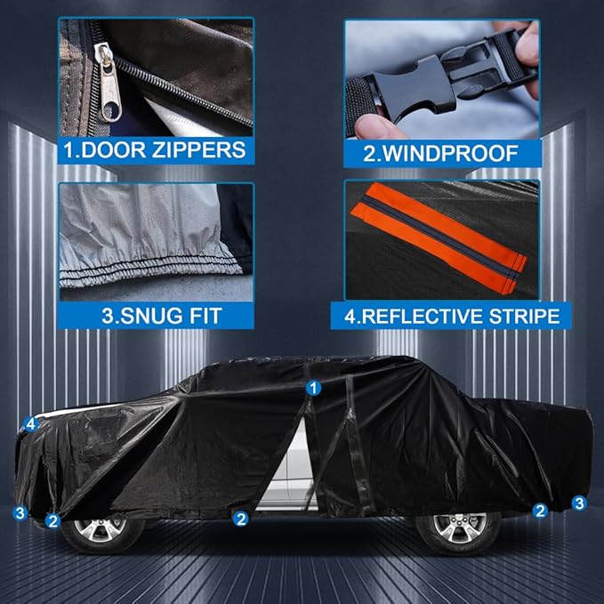 Ram 1500/2500/3500 Truck Cover Custom Fit 1994-2026 Club/Extended/Quad/Regular