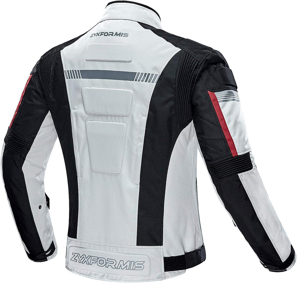 Motorcycle Jacket for Men with Removable CE Armor All Season