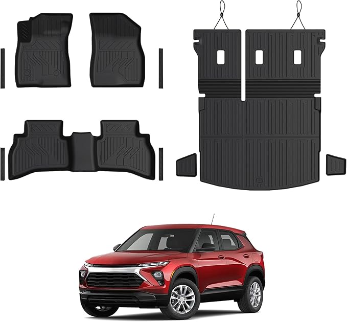 Floor Mats Set for Chevy Trailblazer AWD 2026 2025-2021 Accessories, Full