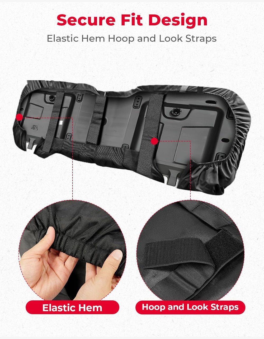 KEMIMOTO UTV Seat Covers Compatible with 2014-2025 Pioneer 700 700-4, UV Scra...